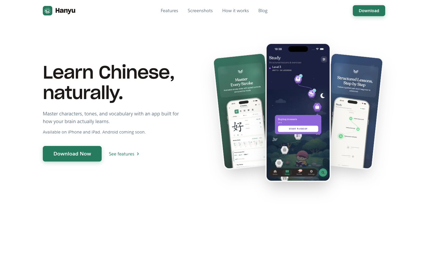 Hanyu: Chinese Language Learning App