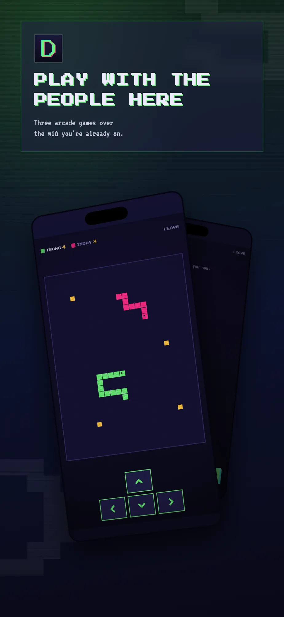 SNAKE: two snakes in one arena on iPhone