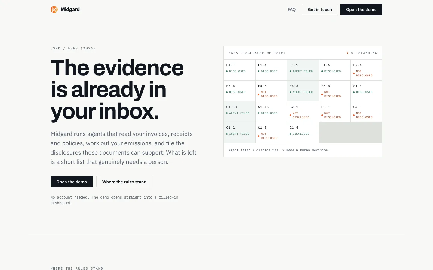 Midgard: ESG & Sustainability Management Platform