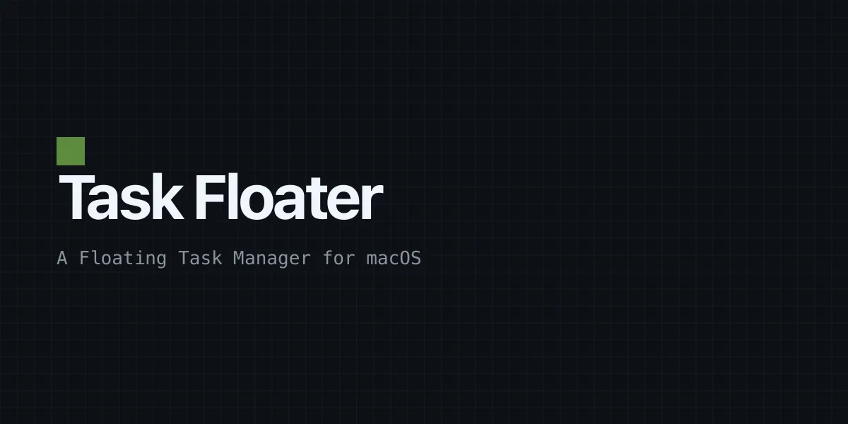 Cover Image for Task Floater: A Floating Task Manager for macOS